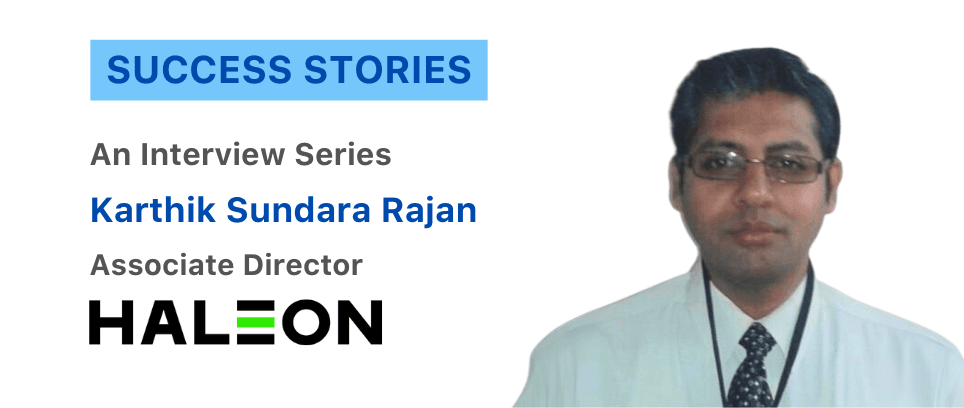 How Karthik became an Associate Director at Haleon with Global Certificate in Data Science