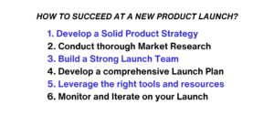 How to succeed at a New Product Launch?